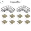 N/D 2 Pack Shower Caddy Corner Shelf, Rustproof Shower Corner Caddy, Bathroom Organizer Shelf with 8 Adhesive Hooks, Wall Mounted Bathtub Storage Rack Basket for Bathroom Kitchen Home Black view 3