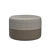 Scandilivin Homes Pouf Ottoman 100% Jute Pouffe Natural Ivory (18"x18"x12") view 4