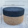 Scandilivin Homes Pouf Ottoman 100% Jute Braided Pouffe (18"x18"x12") view 3