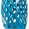 Baxton Studio Branson Modern and Contemporary Blue Finished Metal Outdoor Side Table view 4