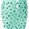 Baxton Studio Hallie Modern and Contemporary Aqua Finished Metal Outdoor Side Table view 4