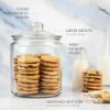 1 Gallon Glass Cookie Jar - Large Food Storage Container with Airtight Lid - Keep Fresh Flour, Chewy Pet Treats, Candy, Dried Foods, Detergent Pods for Your Kitchen or Laundry Room- Pack of 2 view 4