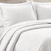 Lush Decor Medallion Scallop Embroidery Bedspread King Size 5 Piece Set White - White Bedding Set King Quilt - Lightweight Bedspreads with Pillowcases view 4