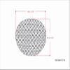 SIMPLIHOME Nisi Boho Round Knitted Outdoor/ Indoor Pouf in Light Grey Recycled PET Polyester for the Living Room, Bedroom and Kids Room view 3
