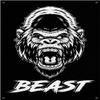 Gorilla Beast Banner - Home Gym Decor - Large Quotes Wall Art - Motivational Fitness Weightlifting - Sports Inspiration (24 x 36 Inches) view 1