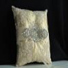 Flower Girl Basket Gold Ring Pillow Wedding Basket Ring Bearer Pillow Ivory Gold Wedding Ceremony Flower Basket, Flower Girl Baskets (White, 1 Basket) view 4