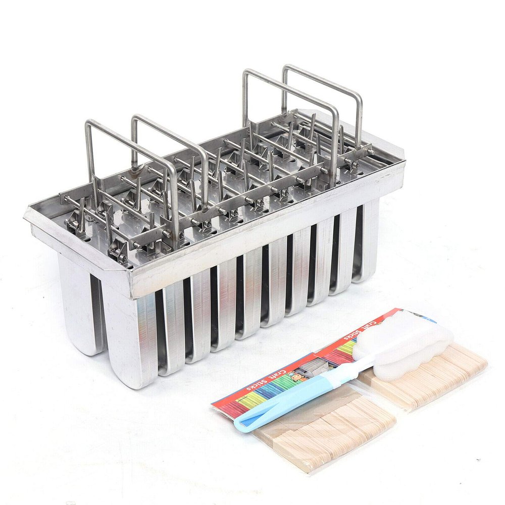 20/30PCS Stainless Steel Ice Pop molds,4 Different Shape Ice Pop Maker Ice Pop molds Ice Cream Maker Stainless Steel Ice Cream Pop Molds Frozen Ice Pop Maker Lolly Mould Ice Cream (20 PCS/Style A)