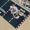 Kids Play Area Rugs Start and Finish line Racing Track Marking Car or Karting Road Race 3D Carpet Extra Large Rug Kids' Bedroom Playroom Nursery Dcor for Boys Girls, Learning & Playing 5x8 ft view 4