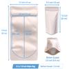 Chamigon 100 Pack Matte Pink Stand Up Bags - 5.5x7.8 Inches Smell Proof Resealable Zipper Pouch, Sealable Foil Packaging Bag for Food Storage - Matte Light Pink view 3