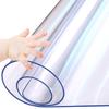 1.5mm Rectangular 58X108 inch Clear Table Protector Plastic Table Cloths PVC Night Stand Table Cover Mat Office Desk Mat Shelf Surface Protection Crystal Children Painting Cover Pad Transprent view 1