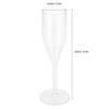 Alvinlite Stemmed Champagne Glasses, Clear Drinking Cups Wine Toasting Glass Cocktail Cups for Bar Wedding Anniversaries A Type view 3