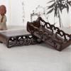 Oriental Furniture Decoration Display Stand Catalpa Wood Book Scroll Base view 3