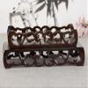 Oriental Furniture Decoration Display Stand Catalpa Wood Book Scroll Base view 4