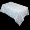 54x72 White Rectangle Embroidery Napkins Wedding Ceremony Bridal Shower Tablecloth view 1