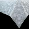 54x72 White Rectangle Embroidery Napkins Wedding Ceremony Bridal Shower Tablecloth view 2