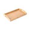 Bamboo Serving Tray, It Made of Natural Bamboo, Non-Toxic and Harmless, Use More at Ease,Beautiful, Eco-Friendly and Durable,Perfect for Breakfast in Bed, Santa Trays,Brown,30x20x4cm view 1