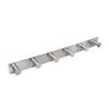 AJLTPA Coat Rack Wall Mounted Adhesive & Screw in, Stainless Steel Metal Coat Hooks for Door, Hook Rail with 6 Round Hangers for Hanging Hat Towels Clothes, Silver view 1