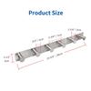 AJLTPA Coat Rack Wall Mounted Adhesive & Screw in, Stainless Steel Metal Coat Hooks for Door, Hook Rail with 6 Round Hangers for Hanging Hat Towels Clothes, Silver view 2