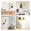 AJLTPA Coat Rack Wall Mounted Adhesive & Screw in, Stainless Steel Metal Coat Hooks for Door, Hook Rail with 6 Round Hangers for Hanging Hat Towels Clothes, Silver view 4