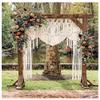 Bohemian Macrame Wedding Backdrop Decor Boho Chic Macrame Wall Hanging Style Macrame Tapestry Macrame Curtain & Macrame Arch (W 60 X L 85) view 1