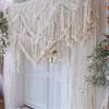 Bohemian Macrame Wedding Backdrop Decor Boho Chic Macrame Wall Hanging Style Macrame Tapestry Macrame Curtain & Macrame Arch (W 60 X L 85) view 4
