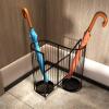 Umbrella Racks Black Metal Umbrella Stand Umbrella Holder, European Style Retro Large-Capacity Umbrella Stand Umbrella Holder, Entrance Umbrella Organizer, Capacity 16 Umbrellas view 2