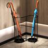 Umbrella Racks Black Metal Umbrella Stand Umbrella Holder, European Style Retro Large-Capacity Umbrella Stand Umbrella Holder, Entrance Umbrella Organizer, Capacity 16 Umbrellas view 3
