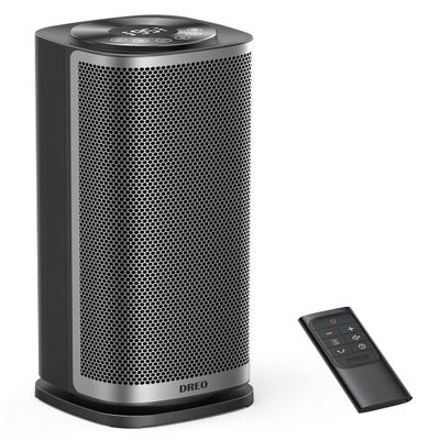 DREO Space Heater for Bedroom, 70  Oscillation, Fast Heating Ceramic Electric with Digital Thermostat, Remote Control, 1-12H Timer, Overheat Protection, Safety Heater for Indoor Use Large Room