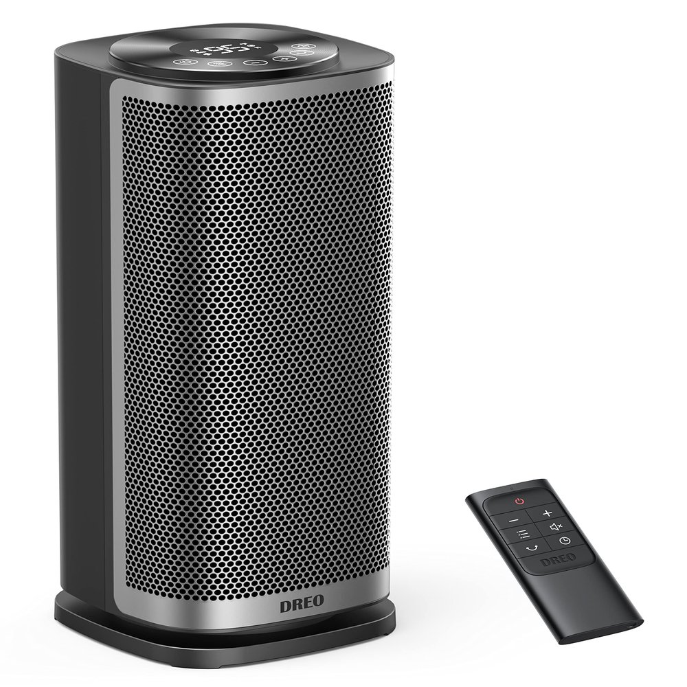 DREO Space Heater for Bedroom, 70  Oscillation, Fast Heating Ceramic Electric with Digital Thermostat, Remote Control, 1-12H Timer, Overheat Protection, Safety Heater for Indoor Use Large Room