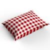3 Piece Comforter Cover Set California King, Christmas Pastoral Style Red and White Buffalo Plaid Duvet Cover Set Soft Bedding Set for Kids Teens Children Adults (1 Duvet Cover and 2 Pillowcases) view 2