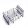 Dish Drying Rack for Kitchen Sink Adjustable Sink Drainer Basket Stainless Steel Kitchen Dish Drying Rack Over Sink Storage for Vegetable Tray Drainer-C view 1