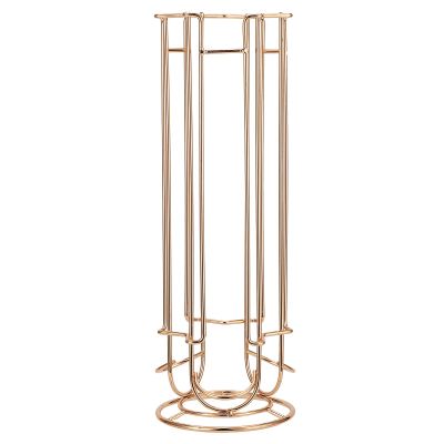 Coffee Capsule Holder, Iron Wire Coffee Pod Storage Rack Shelve Holding 18PCS Capsule Gold(Gold)