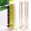 Coffee Capsule Holder, Iron Wire Coffee Pod Storage Rack Shelve Holding 18PCS Capsule Gold(Gold) view 3