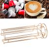 Coffee Capsule Holder, Iron Wire Coffee Pod Storage Rack Shelve Holding 18PCS Capsule Gold(Gold) view 4