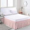 Amuze Bedding Easy Fit Elastic Wrap Around Ruffled BedSkirt Recron Drop Length 18 Inches (Pink,Full XL) view 2