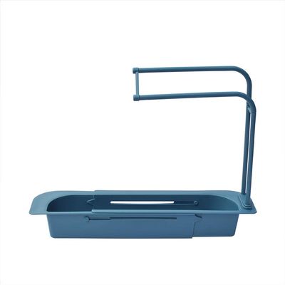Dish Drying Rack for Kitchen Sink Telescopic Sink Shelf Soap Sponge Drain Rack Storage Basket Bag Faucet Holder Adjustable Bathroom Holder Sink Kitchen Accessory-A