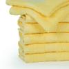 Ample Decor Wash Cloths Pack of 50 12 X 12 Inch 100% Cotton 600 GSM, Soft Absorbent, Face Towels, Reusable Fingertip Towels for Bathroom, Hotel, Gym, Spa - Yellow view 2