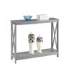 Home Square 2 Piece Wood Console Table Set in Gray view 3