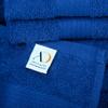 Ample Decor Wash Cloths Set of 50 12 X 12 Inch 100% Cotton 600 GSM, Soft Absorbent, Machine Washable Face Towels, Oeko Tex Certified Reusable Fingertip Towels for Bathroom, Hotel, Gym,Spa-Navy Blue view 3