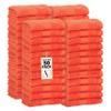 Ample Decor Wash Cloths Pack of 50 12 X 12 Inch 100% Cotton 600 GSM, Soft Absorbent, Machine Washable Face Towels, Reusable Fingertip Towels for Bathroom, Hotel, Gym, Spa - Orange view 1