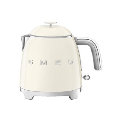 SMEG Mini 50's Retro Style 3 Cup Electric Kettle with Double Wall Anti Slip Base and Water Level Indicator (Cream)