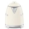 SMEG Mini 50's Retro Style 3 Cup Electric Kettle with Double Wall Anti Slip Base and Water Level Indicator (Cream) view 2