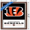 NFL Cincinnati Bengals - Logo 21 Wall Poster, 22.4L" x 14.7W", Mahogany Framed Version view 3