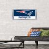 NFL New England Patriots - Logo 21 Wall Poster, 22.4L" x 14.7W", Silver Framed Version view 2