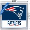 NFL New England Patriots - Logo 21 Wall Poster, 22.4L" x 14.7W", Silver Framed Version view 3