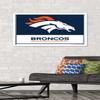 NFL Denver Broncos - Logo 21 Wall Poster, 34L x 22.4W, White Framed Version view 2