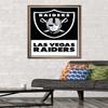 NFL Las Vegas Raiders - Logo 21 Wall Poster, 34L" x 22.4W", Bronze Framed Version view 2