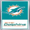NFL Miami Dolphins - Logo 21 Wall Poster, 22.4L" x 14.7W", Silver Framed Version view 1