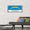 NFL Los Angeles Chargers - Logo 21 Wall Poster, 22.4L" x 14.7W", Barnwood Framed Version view 2