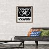 NFL Las Vegas Raiders - Logo 21 Wall Poster, 22.4L" x 14.7W", Bronze Framed Version view 2